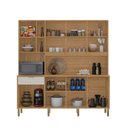Ver imagem 3 de Cozinha Compacta Nature 8 Portas 1 Gaveta Freijó/soft - Kits Paraná