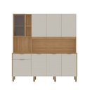 Ver imagem 2 de Cozinha Compacta Nature 8 Portas 1 Gaveta Freijó/soft - Kits Paraná