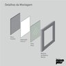 Quadro Carta Baralho Rei de Espadas - 20x30cm - Moldura Padrão Preto - 4