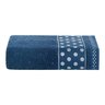 Kit 4 Toalhas de Banho 100% Algodão 1,50m X 75cm Alta Absorção Bordada Premium:azul Marinho - 2