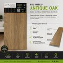 Ver imagem 6 de Piso Vinílico Colado Antique Oak 12 Réguas 2mm (3,3445m²) Graddus
