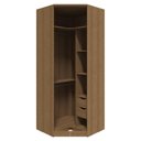 Ver imagem 2 de Guarda Roupa Modulado 2 Portas Vidro 245cm 2 Gav Cant Closet