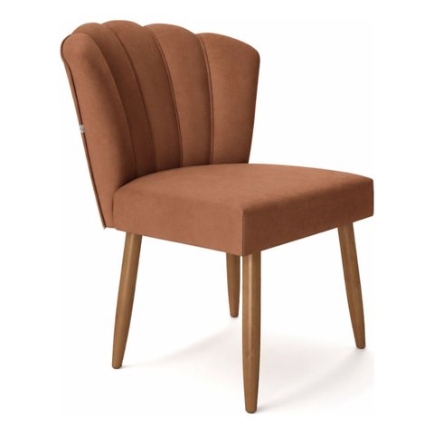 Cadeira Poltrona Pétala Sala Estar Penteadeira e Salão Terracota