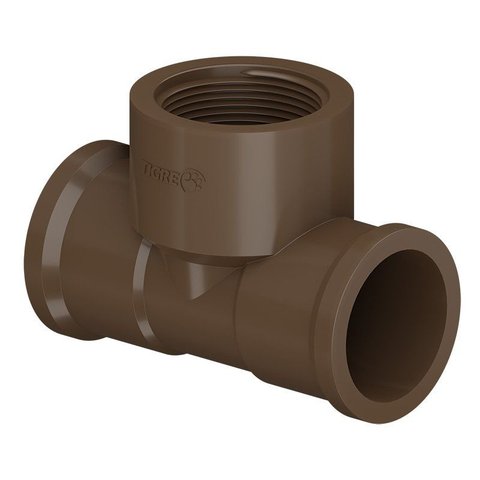 Kit com 10 Tês Soldáveis com Rosca 20mm x 1/2" Tigre