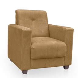 Kit Poltrona Cadeira para Sala Confortável Reforçada Veneza Suede - 5