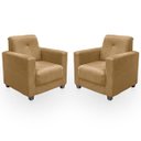 Ver imagem 1 de Kit Poltrona Cadeira para Sala Confortável Reforçada Veneza Suede