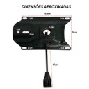 Ver imagem 2 de Flange Base Cadeira de Escritorio Regulagem Altura do Pistao Resistente Trabalho Home Office Casa Qu