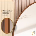 Ver imagem 6 de Espelho Grande Oval com Moldura em Metal Decorativo 115 X 50cm