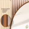 Espelho Grande Oval com Moldura em Metal Decorativo 115 X 50cm - 6