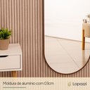 Ver imagem 5 de Espelho Grande Oval com Moldura em Metal Decorativo 115 X 50cm