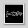 Quadro Frase Gratidão - 30x30cm - Moldura Padrão Branco - 1