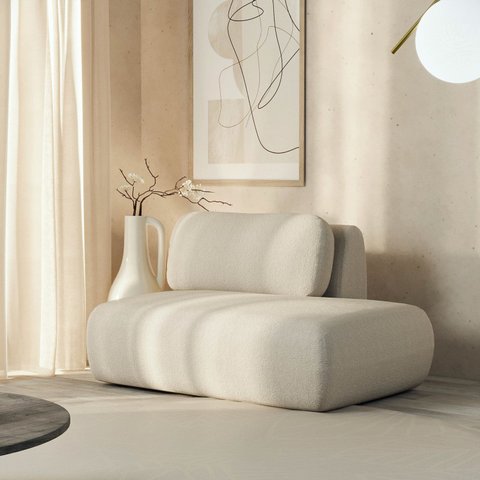 Sofá Modular Sumiê 100cm Direito Orla CabeCasa MadeiraOriginals