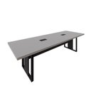 Ver imagem 3 de Mesa de Reunião 2,70m X 0,90m 2 Cx de Tomadas Pés Metal F5