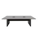 Ver imagem 4 de Mesa de Reunião 2,70m X 0,90m 2 Cx de Tomadas Pés Metal F5