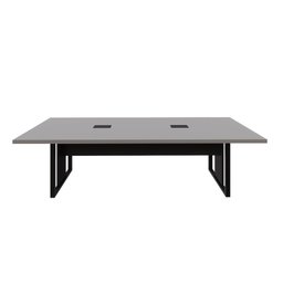 Mesa de Reunião 2,70m X 0,90m 2 Cx de Tomadas Pés Metal F5 - 4