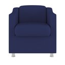 Ver imagem 3 de Kit 02 Poltronas Tilla para Recepção Consultorio Sala:azul Marinho