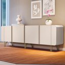 Ver imagem 1 de Balcão Aparador Buffet Saluti Off White - Hb Móveis