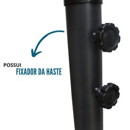 Ombrelone Guarda Sol Suspenso Lateral Retrátil com Fator Proteção Uv Manivela 3 M Azul Importway - 7