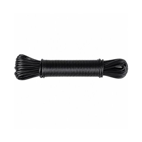 Corda para Varal Revestida 15m Cores Brilhante Mor Premium:Preto