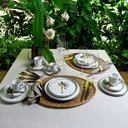 Ver imagem 3 de Prato Fundo Cerâmica Branco Bio Bananê 22,5cm Porto Brasil Cozinha Gourmet Mesa Posta Avulso
