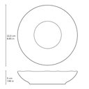 Ver imagem 2 de Prato Fundo Cerâmica Branco Bio Bananê 22,5cm Porto Brasil Cozinha Gourmet Mesa Posta Avulso