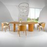 Conjunto Sala de Jantar Fusion Mesa de 2,0 Metros com 6 Cadeiras Estofadas em Linho - 2