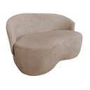 Ver imagem 3 de Kit Namoradeira + 2 Poltronas Decorativa Beatriz Orgânica Bouclé Bege