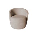 Ver imagem 6 de Kit Namoradeira + 2 Poltronas Decorativa Beatriz Orgânica Bouclé Bege