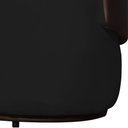 Ver imagem 4 de Poltrona Namoradeira Sofá Orgânico 2 Lugares Beatriz Composê Corino Marrom - Suede Preto