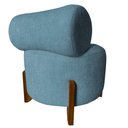 Ver imagem 4 de Poltrona Decorativa Mônaco Linho Azul