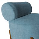 Ver imagem 5 de Poltrona Decorativa Mônaco Linho Azul