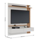 Ver imagem 4 de Painel para Tv Home Suspenso Juriti 1.5 Off White Matte Freijó com Mesa de Centro Jeri Off White Fre