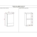 Ver imagem 3 de Armário Kits Paraná Concep Luz 1 Porta 40cm