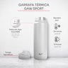 Garrafa Térmica Gaw Sport 800 Ml Original Água Quente e Fria Tampa Hermética Poroso - Branco - 5