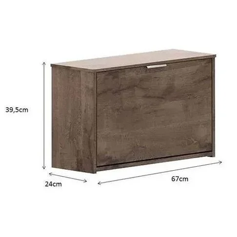 Sapateira Organizadora Multiuso 1 Portas Basculante:chocolate - 2