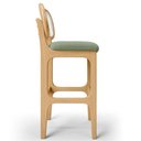 Ver imagem 2 de Kit 05 Banquetas Altas para Cozinha Bancada Sala Tela Betta Fixa L02 Bouclê Oliva - Lyam