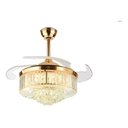 Ver imagem 1 de Ventilador Led Air Cristal Retrátil 4 Pás Lustre Dimmer Ops