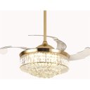 Ver imagem 6 de Ventilador Led Air Cristal Retrátil 4 Pás Lustre Dimmer Ops