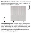 Ver imagem 2 de Cabeceira Cama Solteiro Box 100 Cm Luna Veludo e Frame Cinza Claro