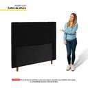 Ver imagem 4 de Cabeceira Cama Box Solteiro Viena 90cm Suede Preto - Abmaza