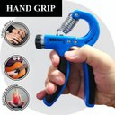 Ver imagem 3 de Kit 2 Hand Grip Fortalecedor de Mãos e Punhos Treino Fisioterapia Azul