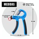 Ver mais imagens de Kit 2 Hand Grip Fortalecedor de Mãos e Punhos Treino Fisioterapia Azul