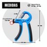 Kit 2 Hand Grip Fortalecedor de Mãos e Punhos Treino Fisioterapia Azul - 8