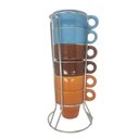 Ver imagem 1 de Jogo de Mini Caneca Yangzi Ceramica Mod a 50ml 6 Peças - 24876