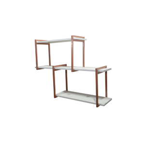 Nicho Suspenso 120x20 Vintage Duplo Rose Gold/branco 05