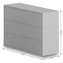 Ver imagem 4 de Cômoda Infantil 6 Gavetas Multimóveis CR40020 Branco Acetinado