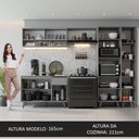 Ver imagem 6 de Armário de Cozinha Completa 300cm Cinza Nice Madesa 08