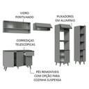 Ver imagem 5 de Armário de Cozinha Completa 300cm Cinza Nice Madesa 08