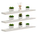 Ver imagem 1 de Kit 3 Prateleiras 75 X 15cm Branco Espessura 25mm