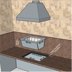 Kit Churrasqueira Completa Coifa Inox 90x60 e Braseiro 60x40 - 4